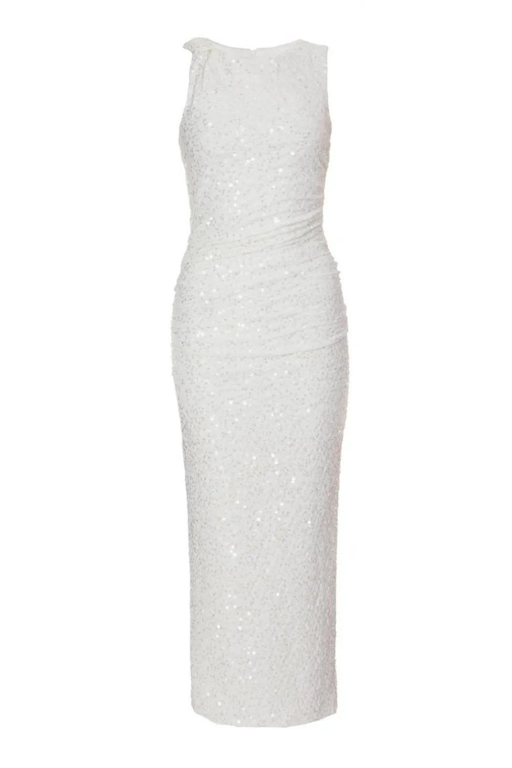 Quiz Summer Clothes|Holiday>White Textured Sequin Midaxi Dress