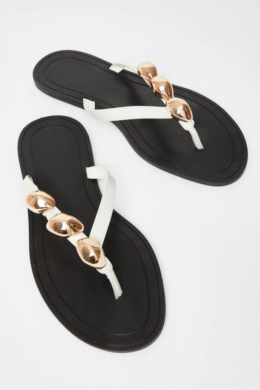 Quiz Sandals|Holiday Shoes>Toe Thong Flat Sandals