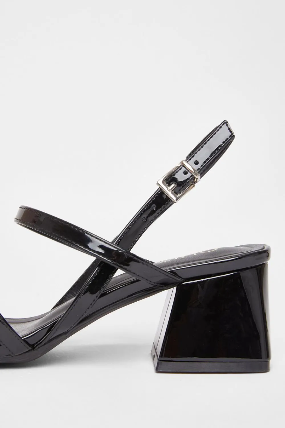 Quiz Wide Fit|Heels>Wide Fit Patent Heeled Sandals