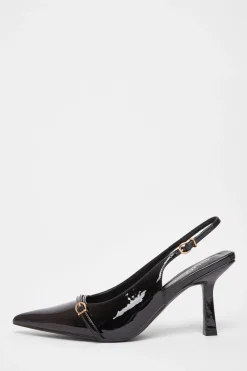 Quiz Wide Fit|Occasion Shoes>Wide Fit Slingback Court Heels