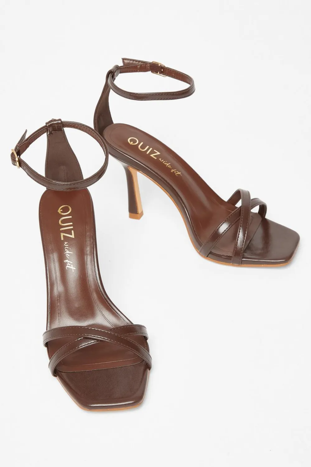 Quiz Wide Fit|Heels>Wide Fit Barely There Heels