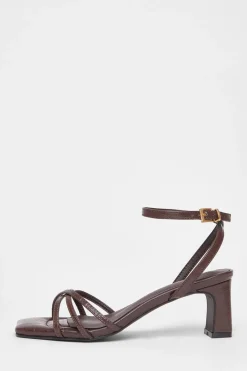 Quiz Wide Fit|Heels>Wide Fit Strappy Block Heels