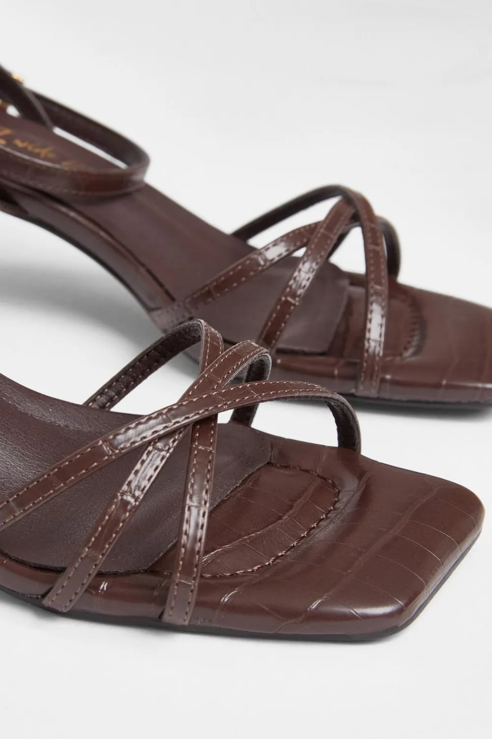 Quiz Wide Fit|Heels>Wide Fit Strappy Block Heels