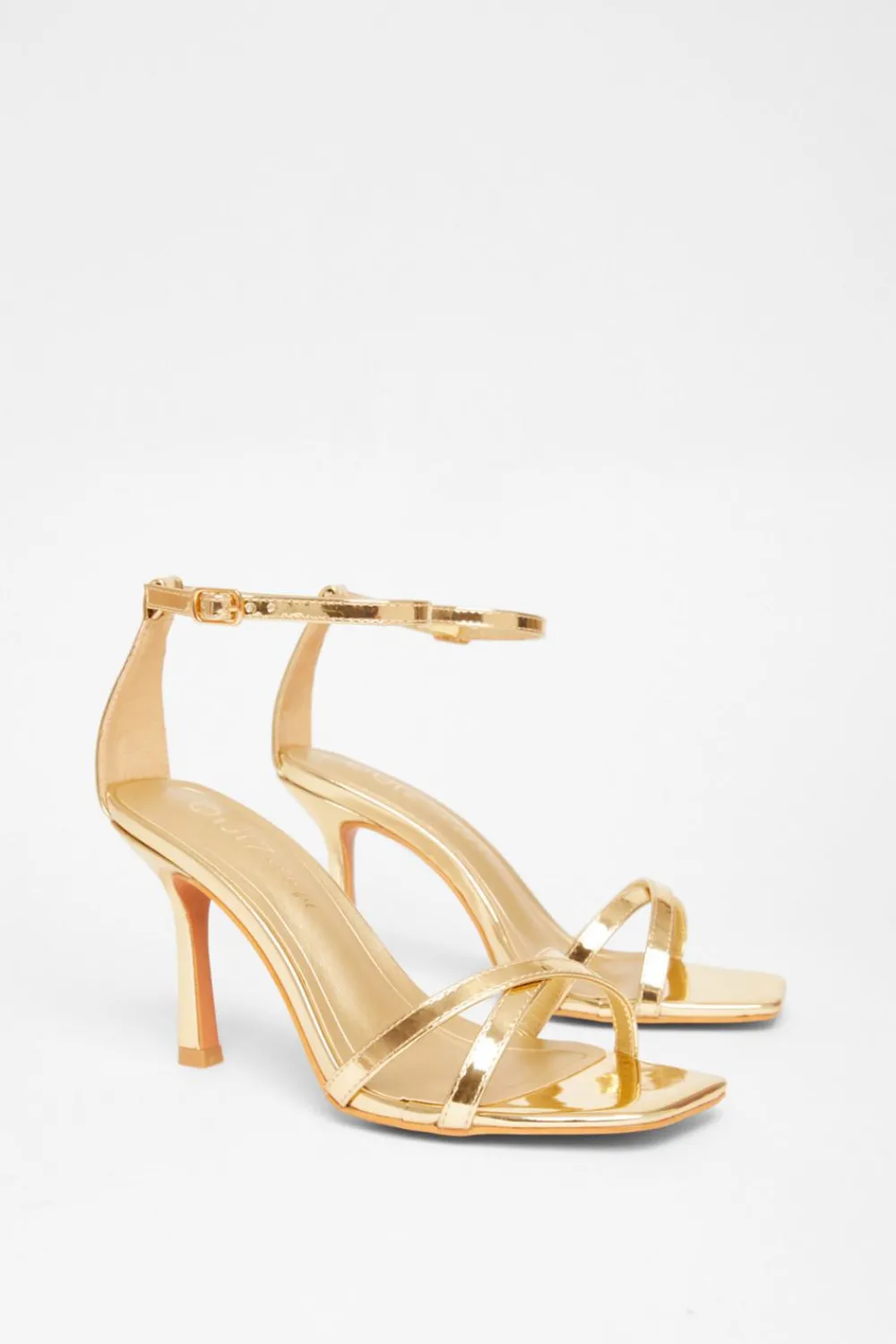 Quiz Wide Fit|Heels>Wide Fit Barely There Heels