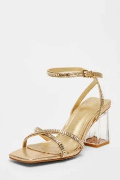 Quiz Wide Fit|Occasion Shoes>Wide Fit Diamante Heels