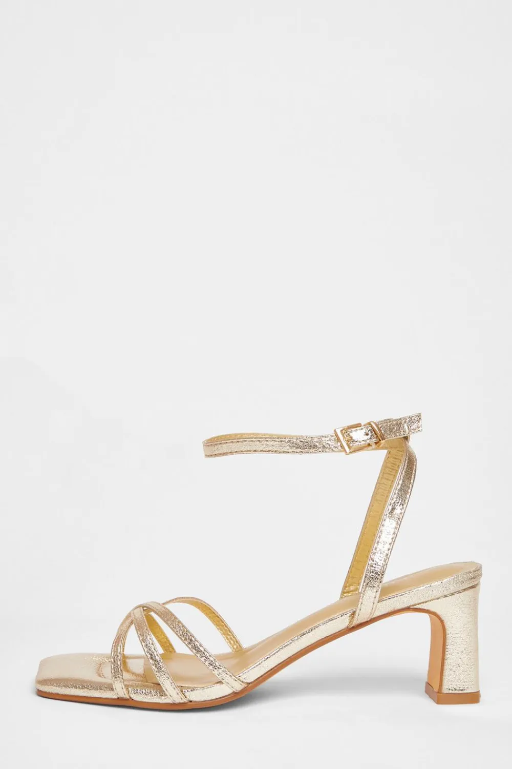 Quiz Wide Fit|Heels>Wide Fit Strappy Block Heels