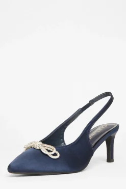 Quiz Wide Fit|Occasion Shoes>Wide Fit Sling Back Heels