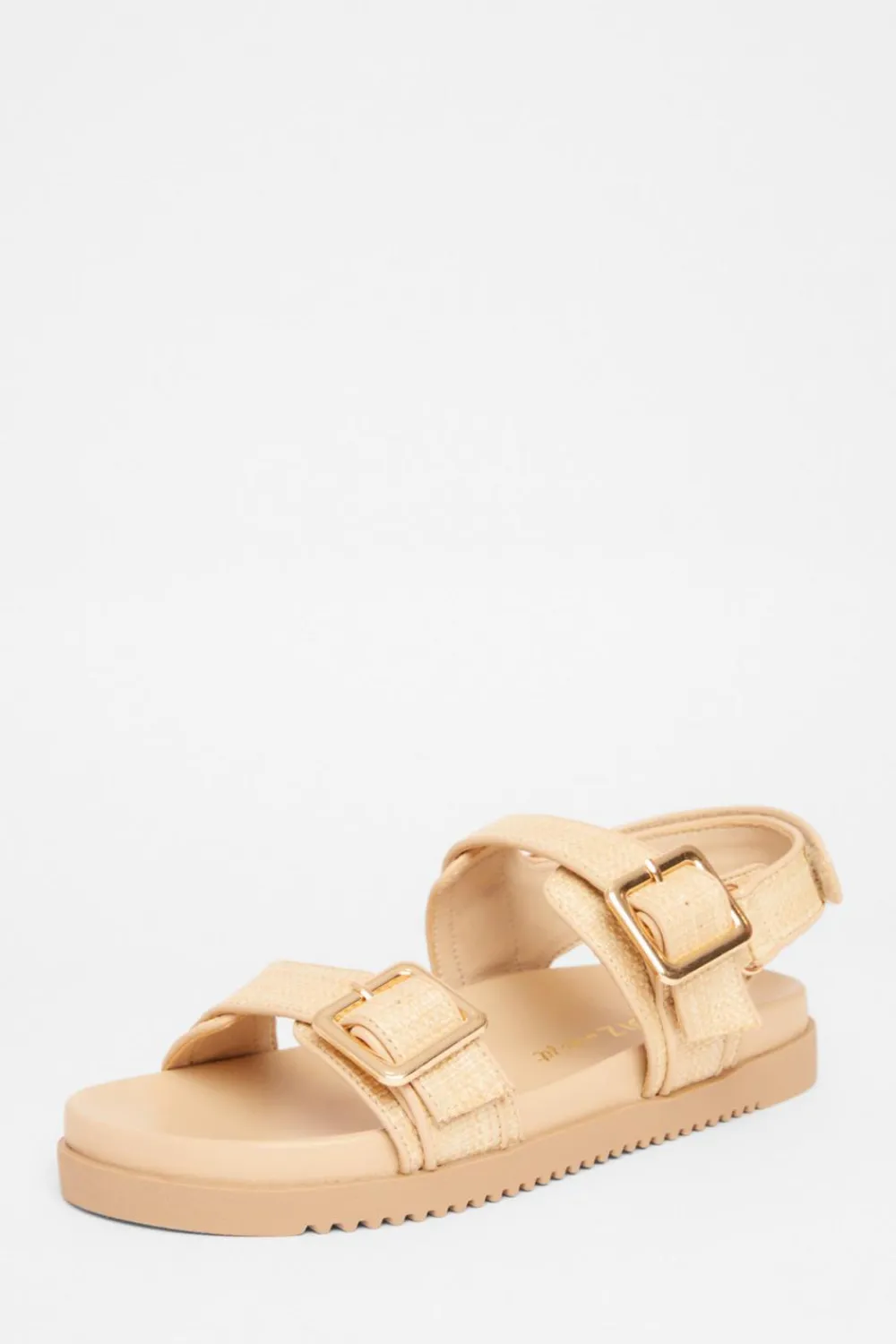 Quiz Wide Fit|Sandals>Wide Fit Double Strap Sandals