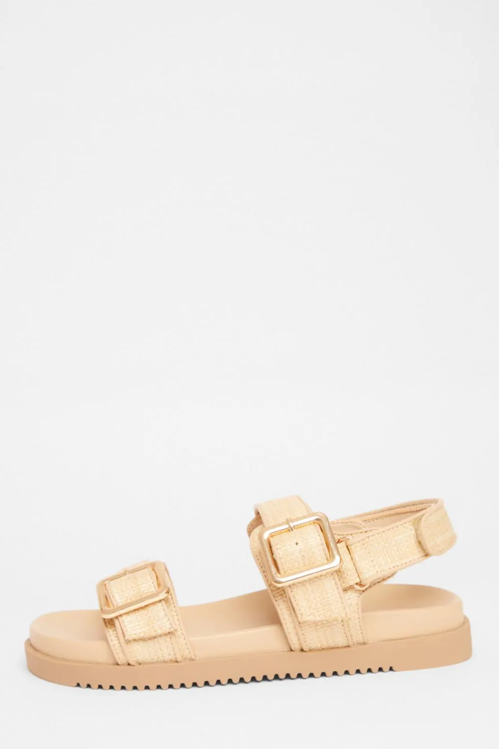 Quiz Wide Fit|Sandals>Wide Fit Double Strap Sandals