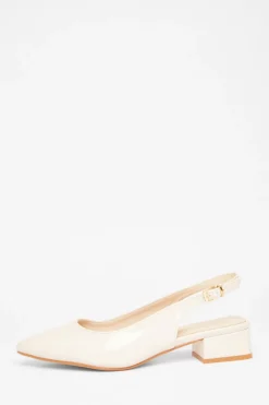Quiz Wide Fit|Pumps>Wide Fit Faux Leather Pumps