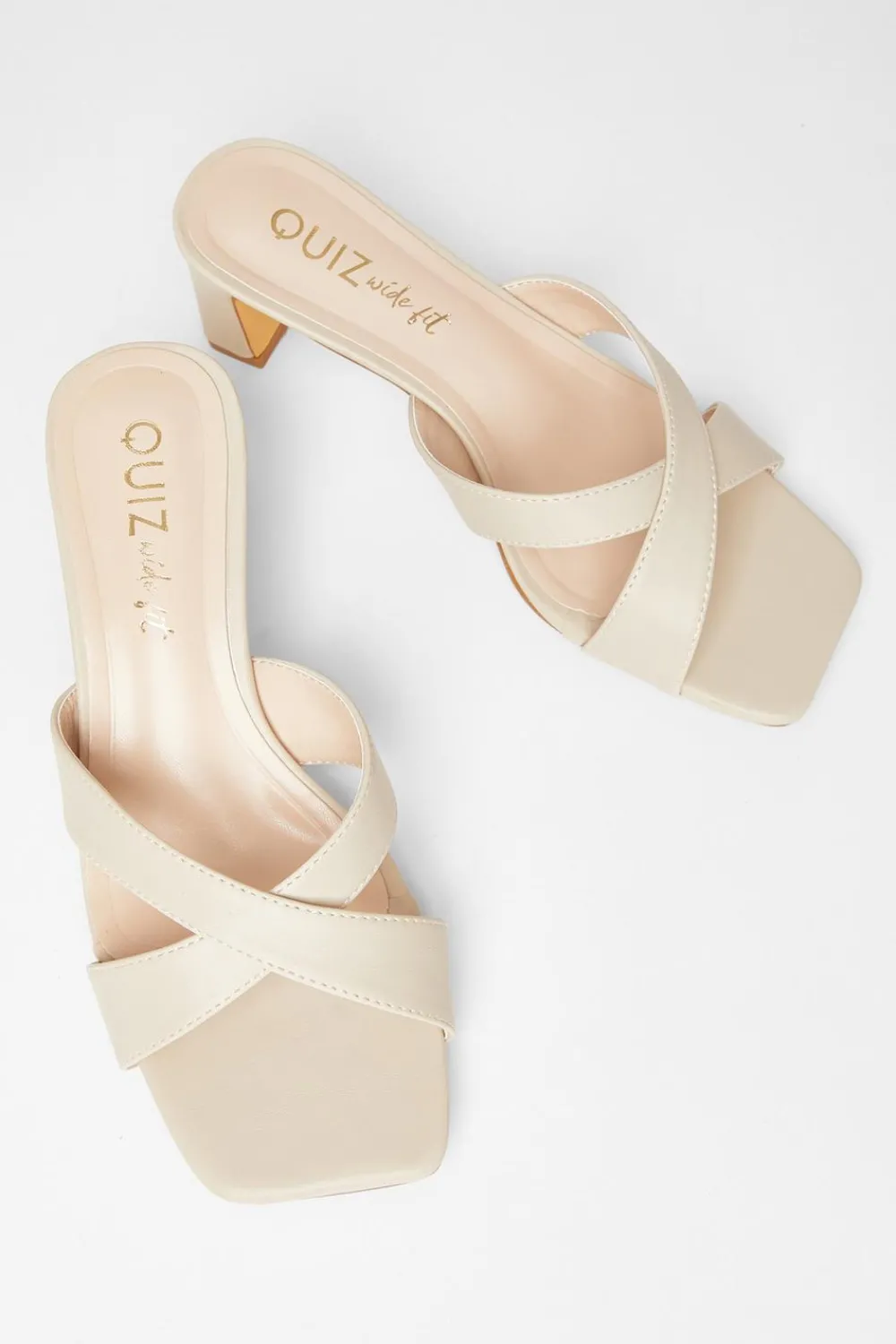 Quiz Wide Fit|Heels>Wide Fit Mule Heels
