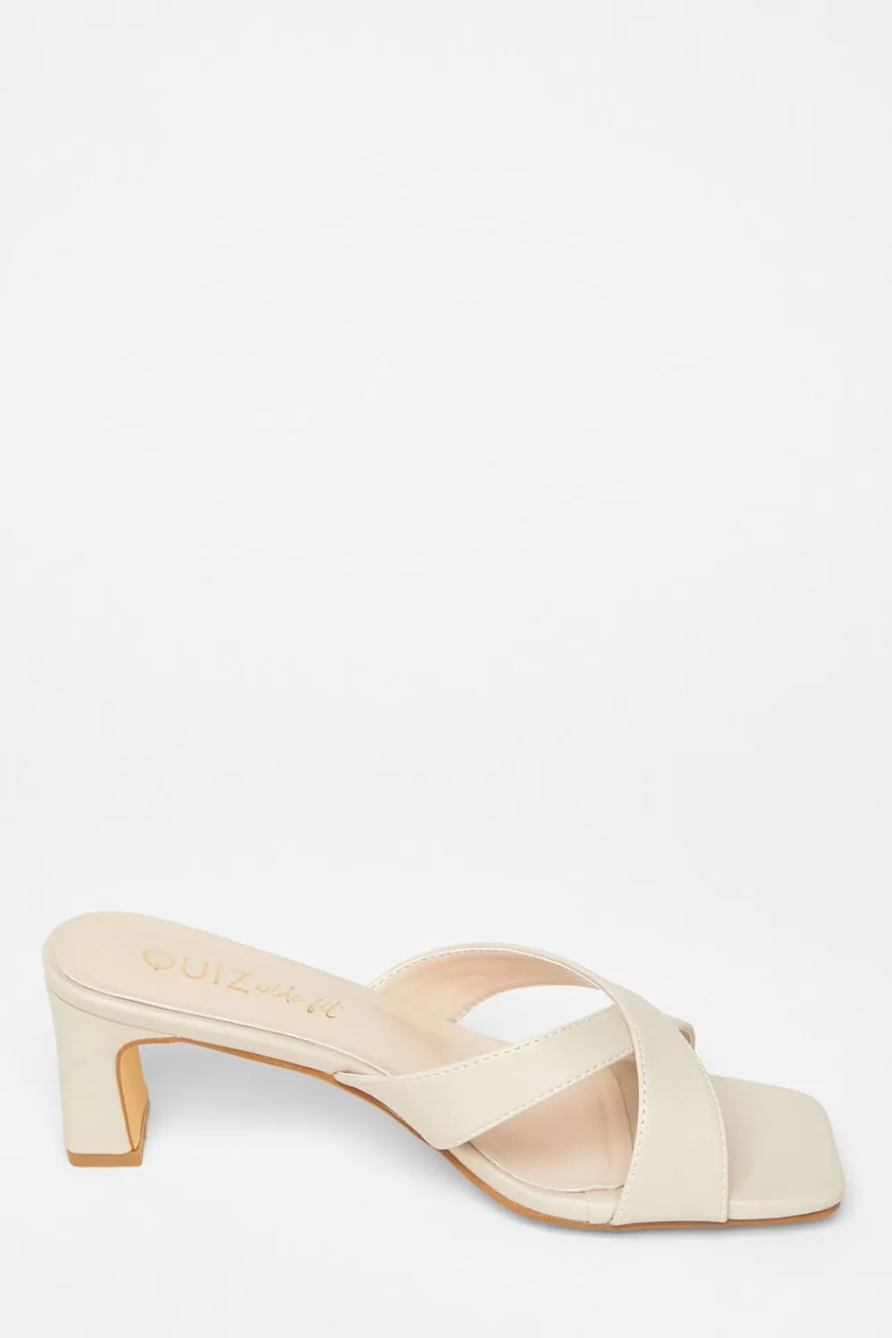 Quiz Wide Fit|Heels>Wide Fit Mule Heels