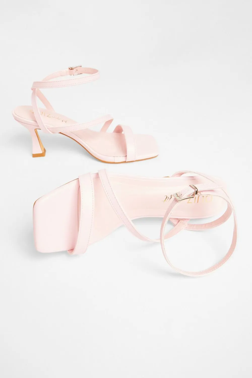 Quiz Wide Fit|Holiday Shoes>Wide Fit Asymmetric Strap Heels