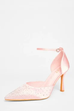 Quiz Wide Fit|Occasion Shoes>Wide Fit Diamante Court Heels