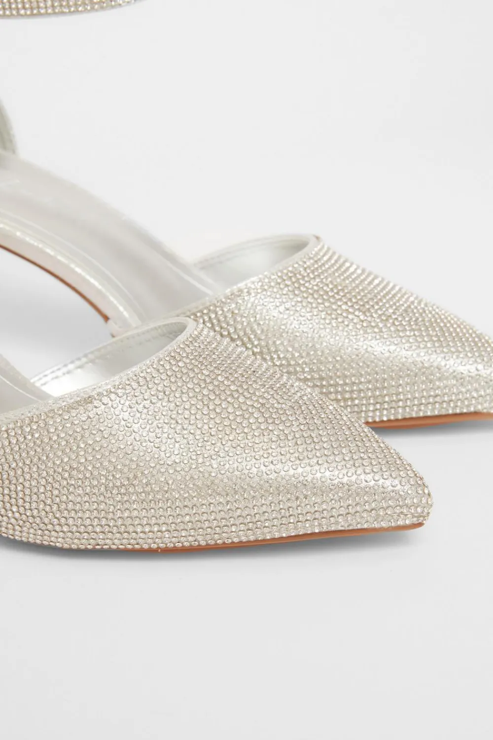Quiz Wide Fit|Occasion Shoes>Wide Fit Diamante Court Heels