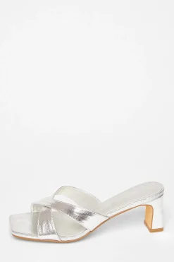 Quiz Wide Fit|Heels>Wide Fit Mule Heels