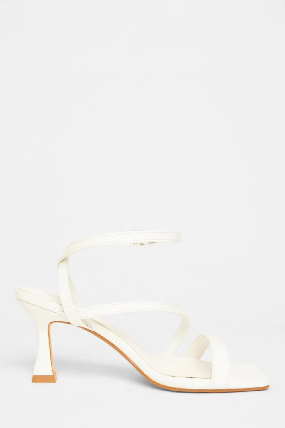 Quiz Wide Fit|Heels>Wide Fit Asymmetric Strap Heels