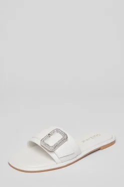 Quiz Wide Fit|Sandals>Wide Fit Diamante Buckle Sandals