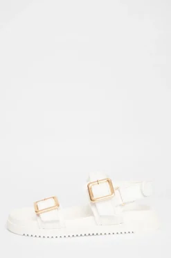 Quiz Wide Fit|Sandals>Wide Fit Double Strap Sandals