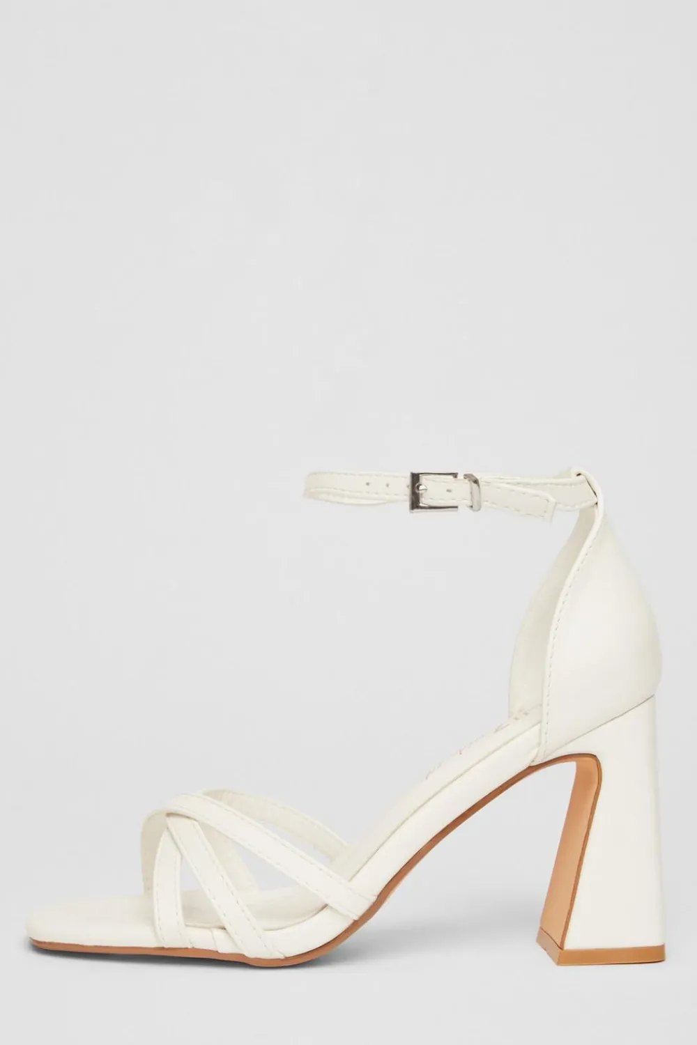 Quiz Wide Fit|Platforms>Wide Fit Faux Leather Block Heels