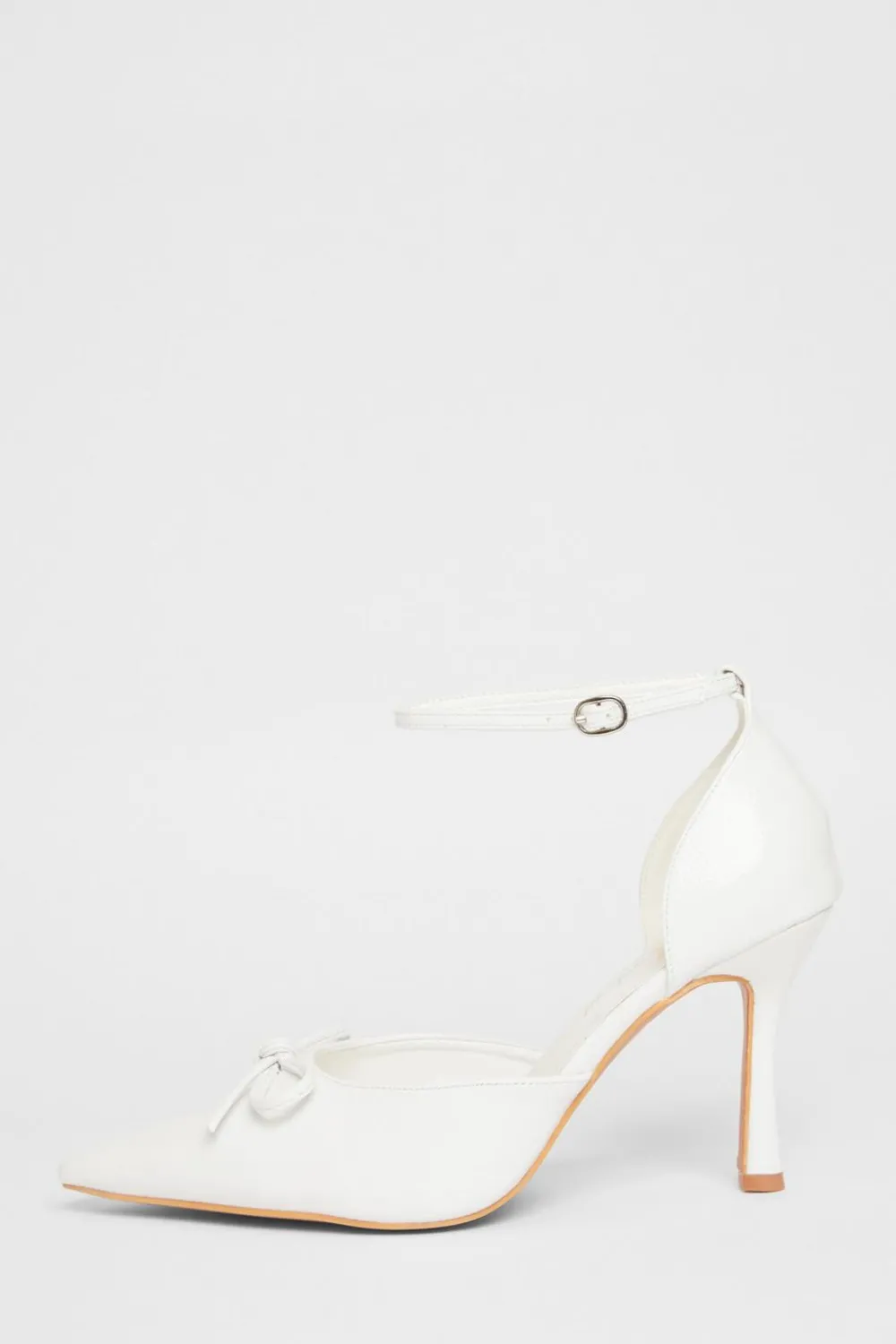 Quiz Wide Fit|Occasion Shoes>Wide Fit Patent Bow Heels