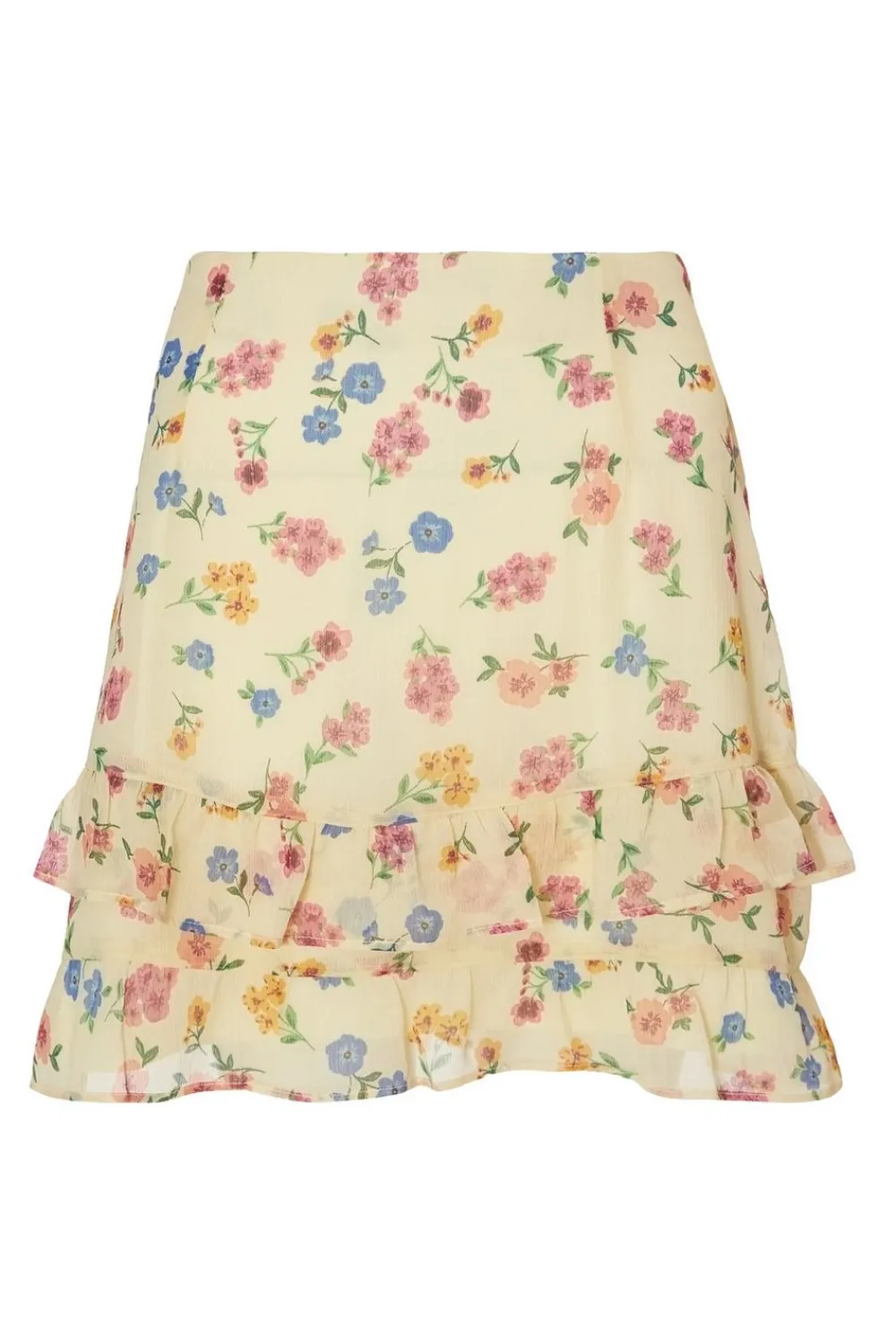 Quiz Summer Clothes|Skirts>Yellow Floral Mini Skirt