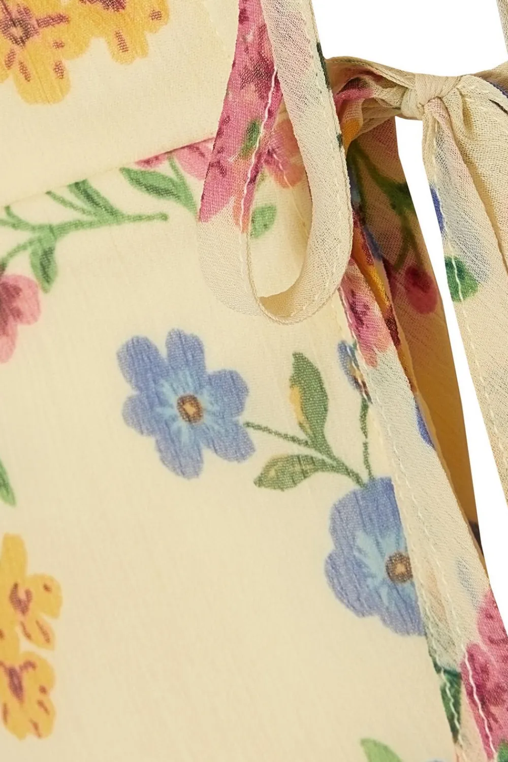 Quiz Summer Tops|Day Tops>Yellow Floral Strappy Top