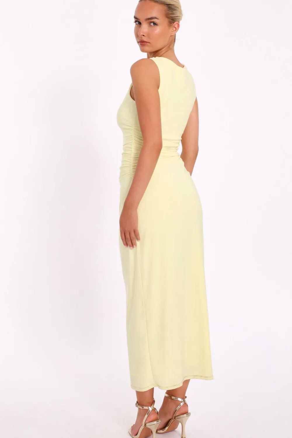 Quiz Day At The Races|Christening Guest>Gold Buckle Midaxi Dress