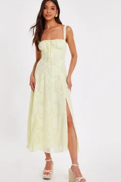 Quiz Evening Dresses|Christening Guest>Jacquard Ruched Midaxi Dress