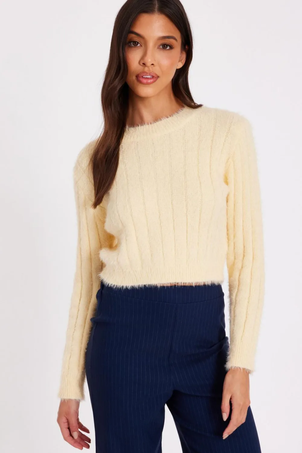 Quiz Day Tops|Crop Tops>Knit Cropped Jumper