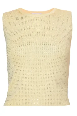 Quiz Going Out Tops|Day Tops>Knit Diamante Crop Top