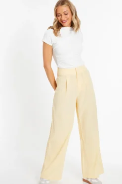 Quiz Workwear|Trousers>Linen Palazzo Trousers