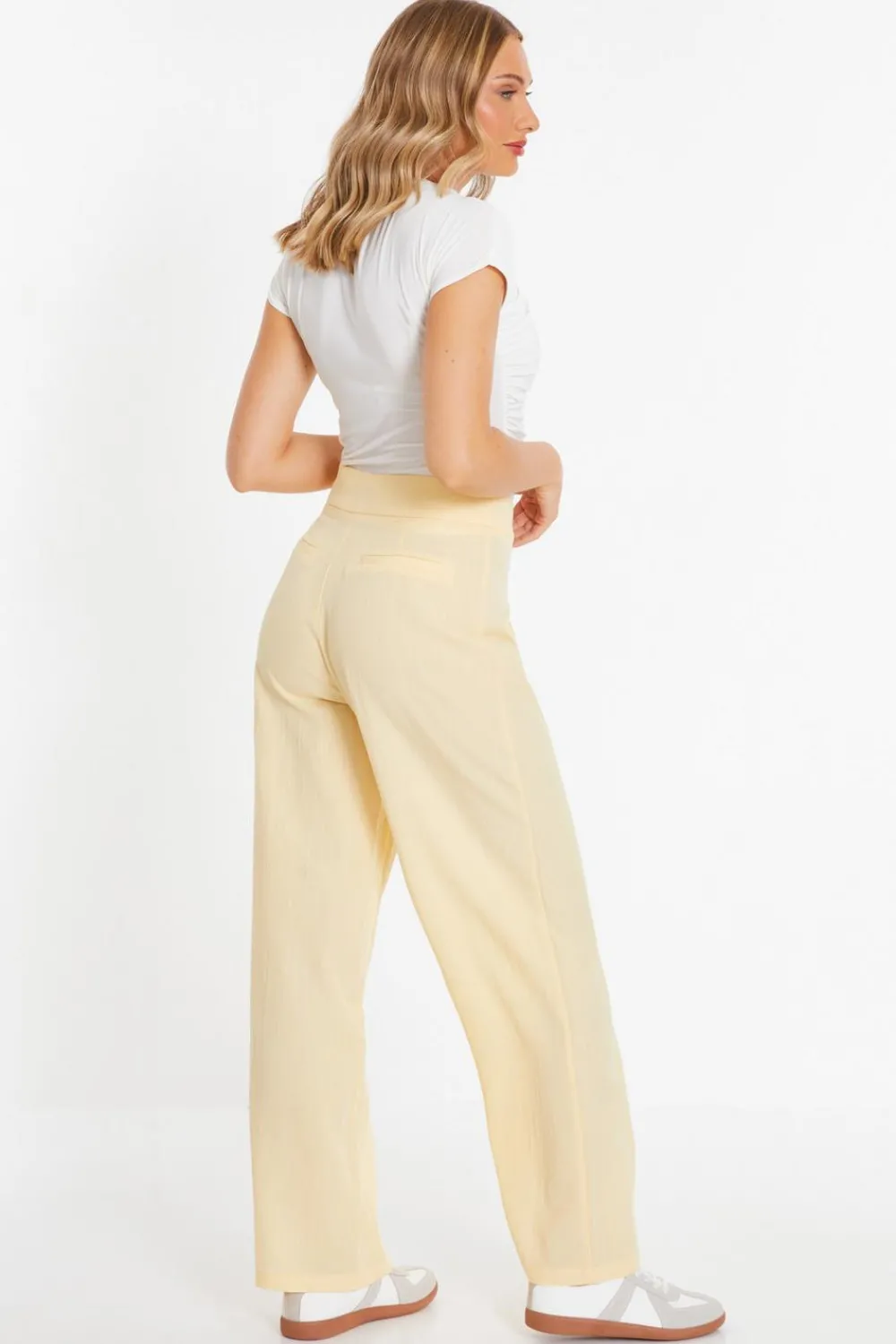 Quiz Workwear|Trousers>Linen Palazzo Trousers