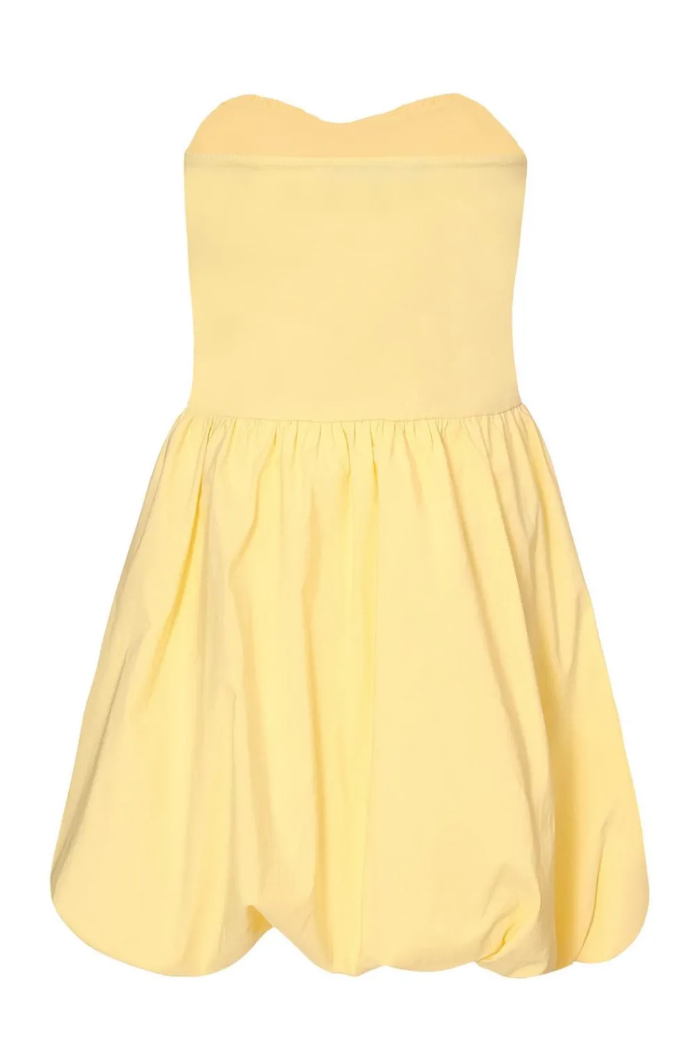 Quiz Summer Clothes|Holiday>Yellow Puff Ball Skater Dress