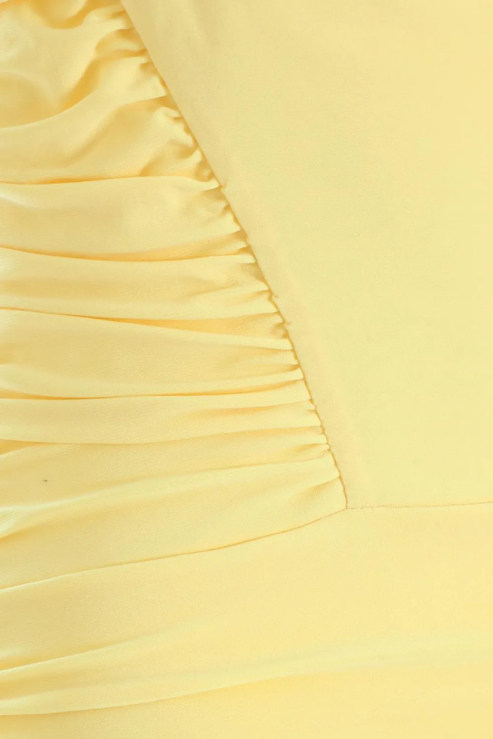 Quiz Yellow Dresses|Summer Dresses>Yellow Ruched Bodycon Mini Dress